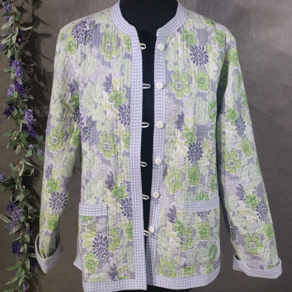 Appleseed'ss Reversible Button-down Jacket/blouse